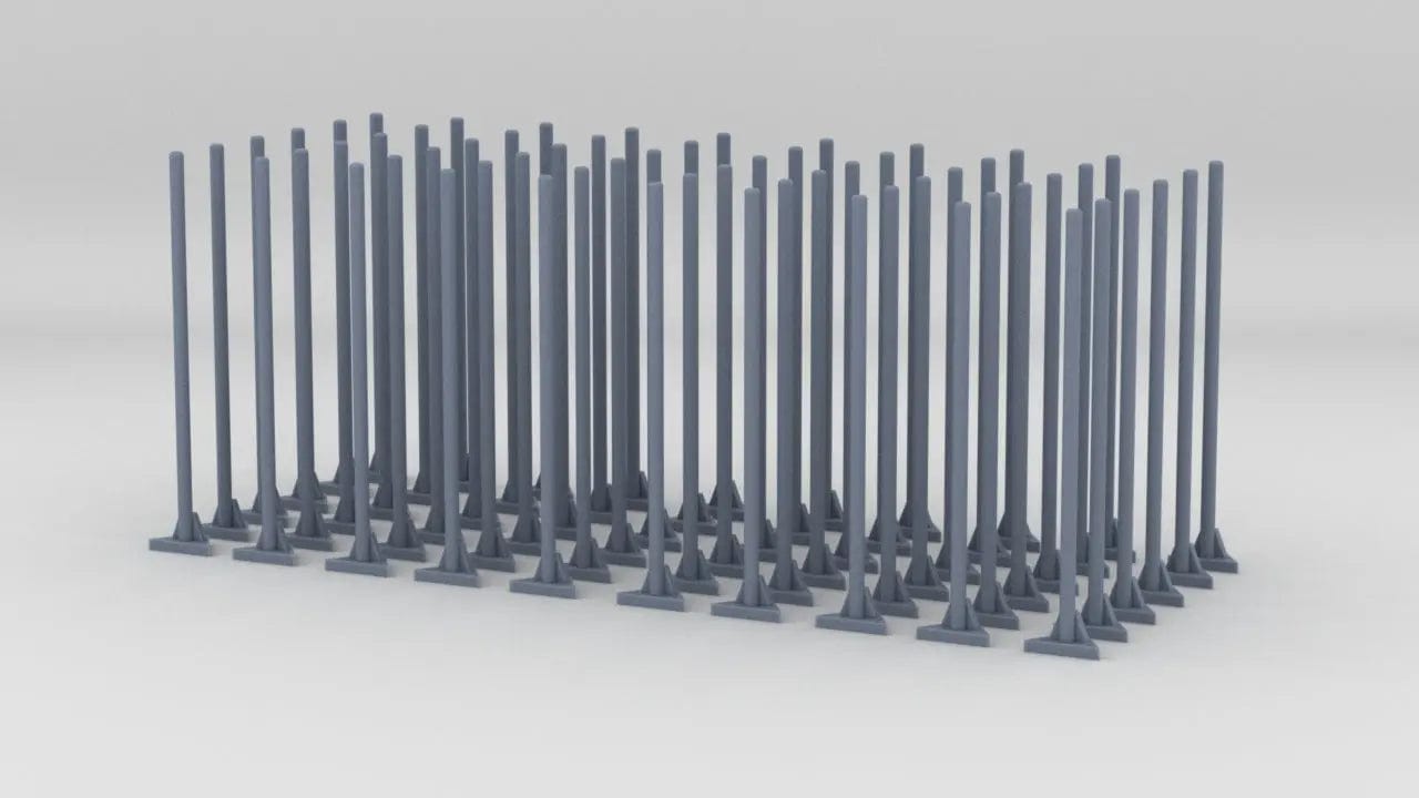 1/24 DKM Raumboote R-301 Hull Handrails Set (60pcs) - distefan 3d print