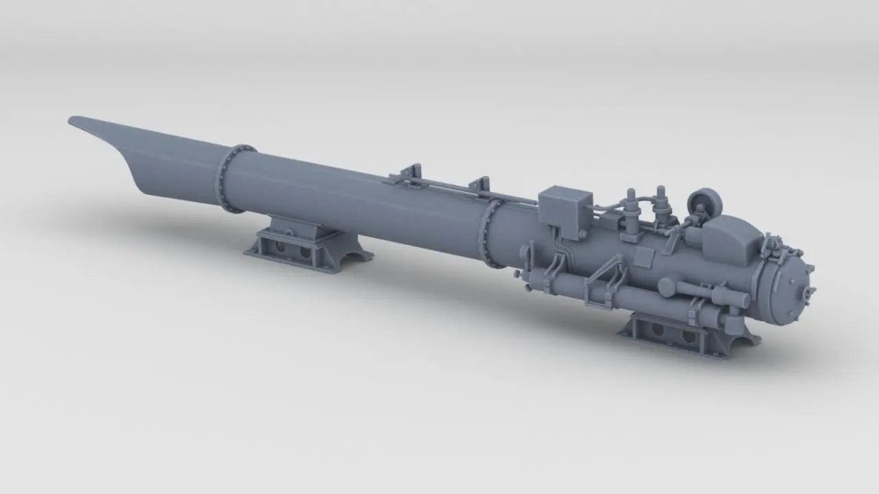 1/24 DKM Raumboote R-301 Torpedo Launcher Starboard - distefan 3d print