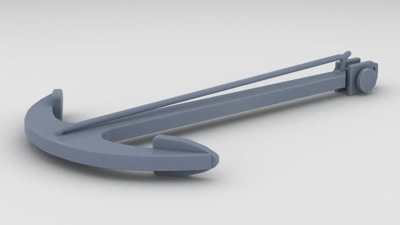 1/24 DKM Schnellboot Anchor - distefan 3d print