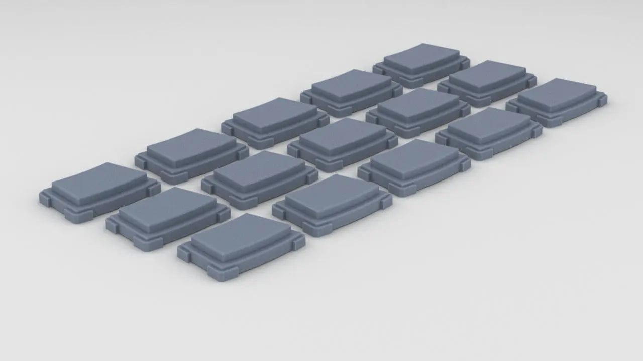 1/24 DKM Schnellboot Bow 20mm Magazine Set (15pcs) - distefan 3d print