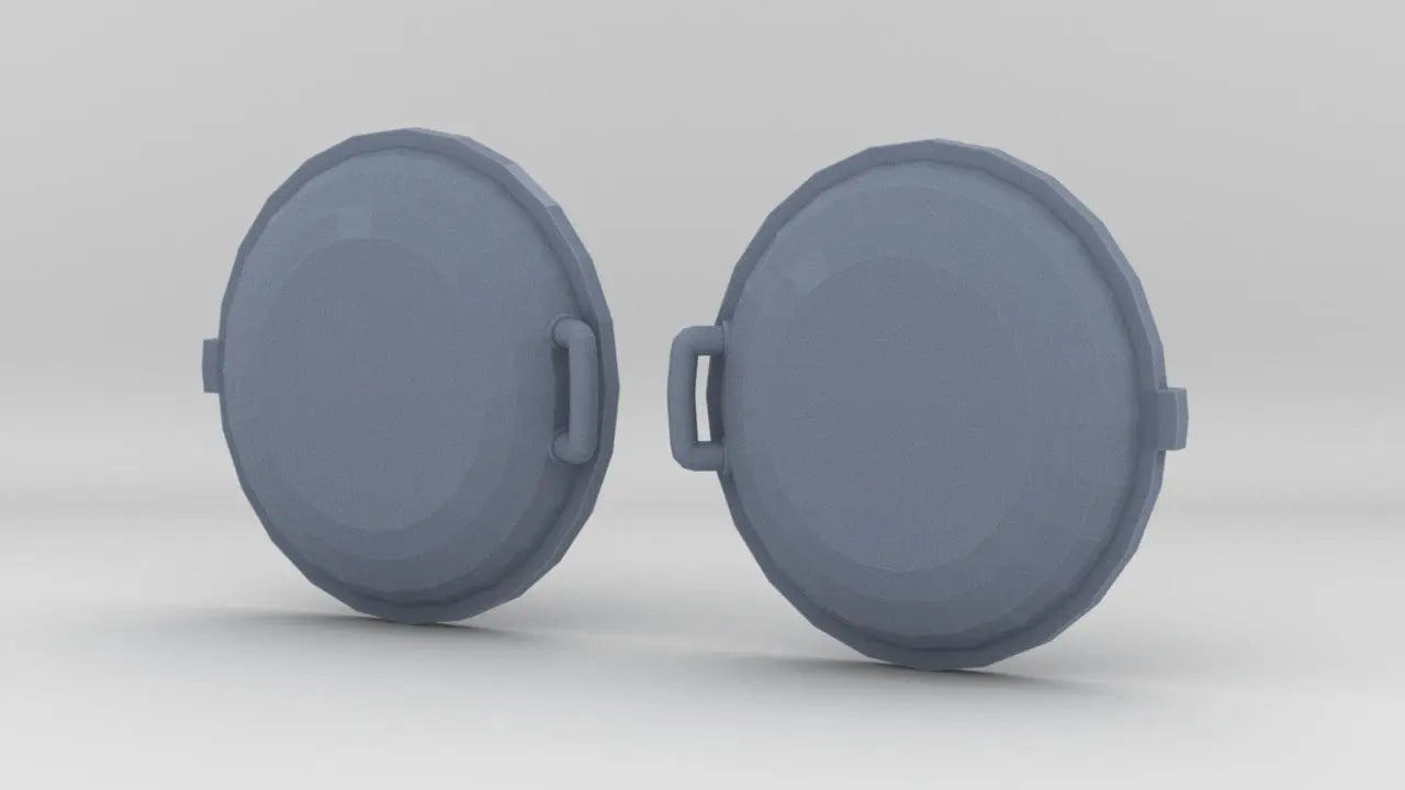 1/24 DKM Schnellboot Torpedo Door Locks Set (2pcs) - distefan 3d print