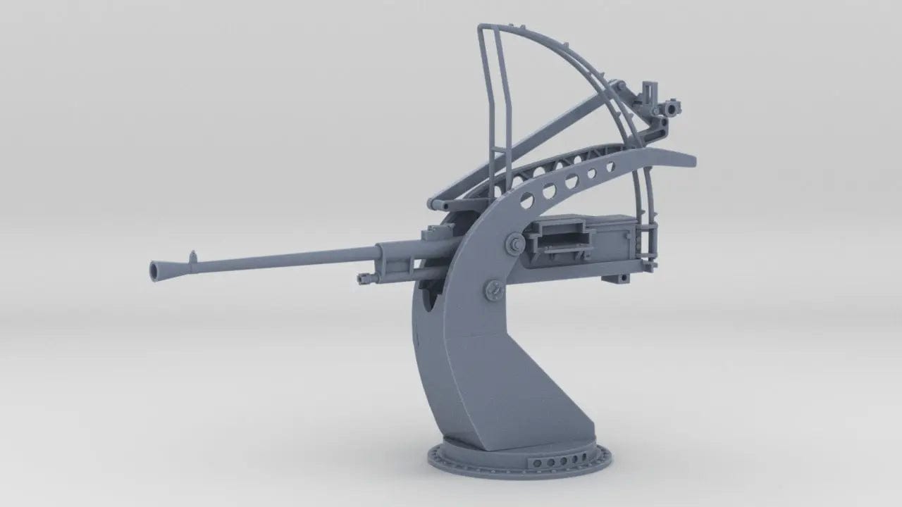 1/24 Italian Breda Mod 35 20mm AA Gun - distefan 3d print