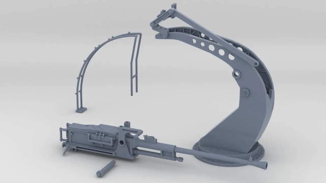 1/24 Italian Breda Mod 35 20mm AA Gun - distefan 3d print