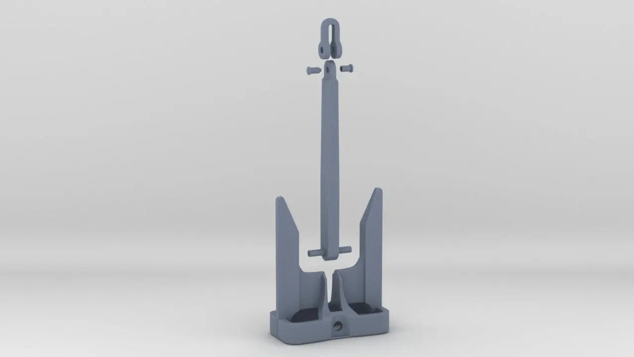 1/24 US Eells Salvage Anchor Kit - distefan 3d print