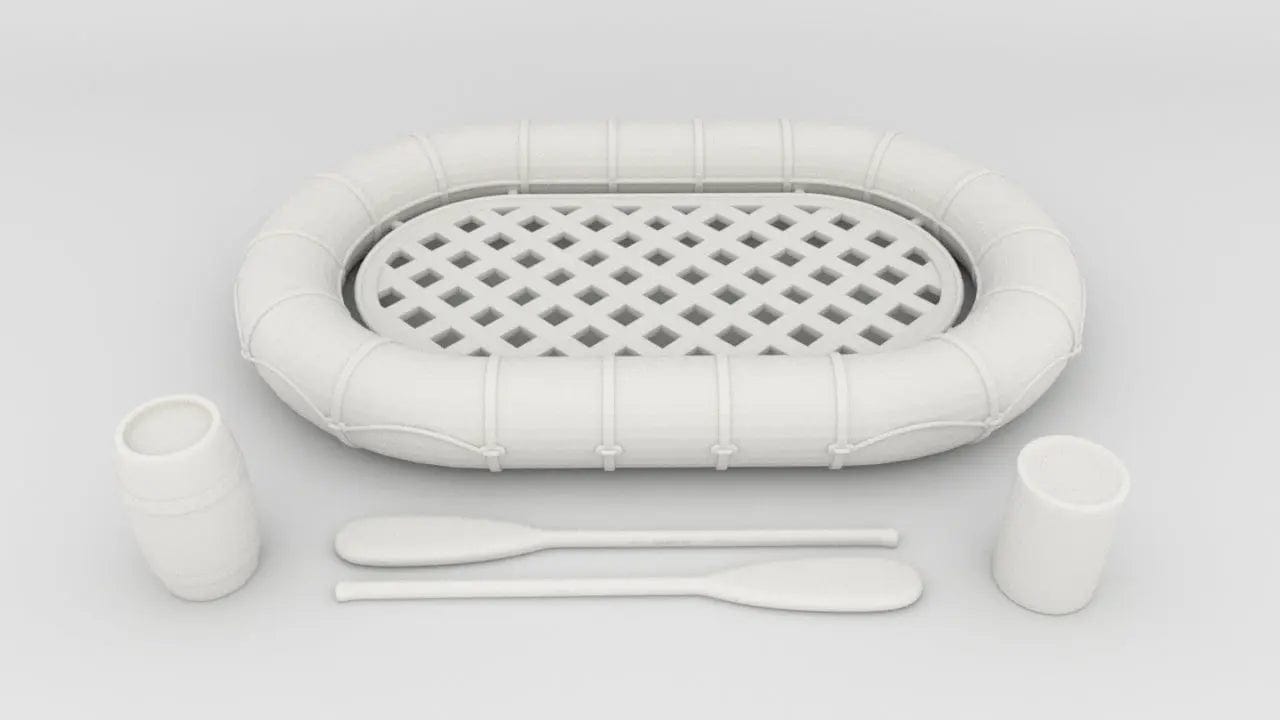 1/24 USN Life Raft Oval Set - distefan 3d print
