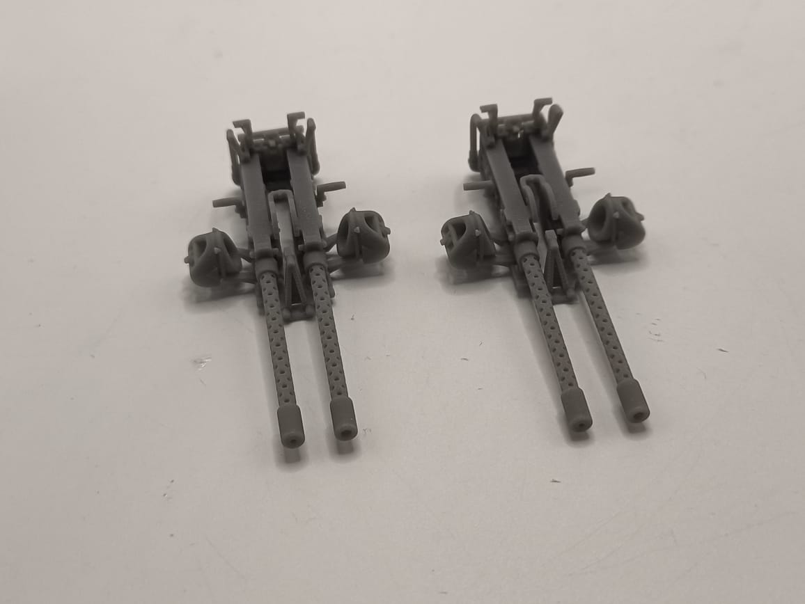 1/24 USN Twin .50-inch Browning M2 MG Set (2pcs) - distefan 3d print