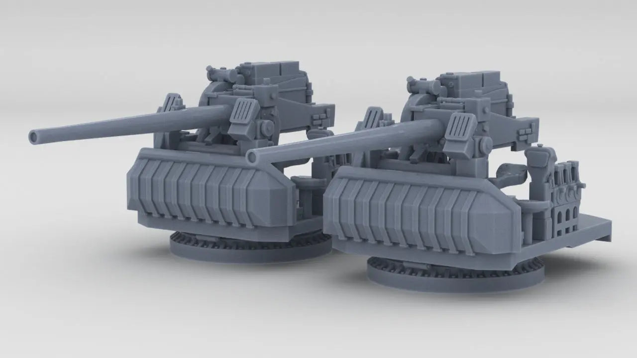 1/240 USN Single 5-inch (127 mm) 38 Cal. Gun Set (2pcs) Resin3Dinteractive