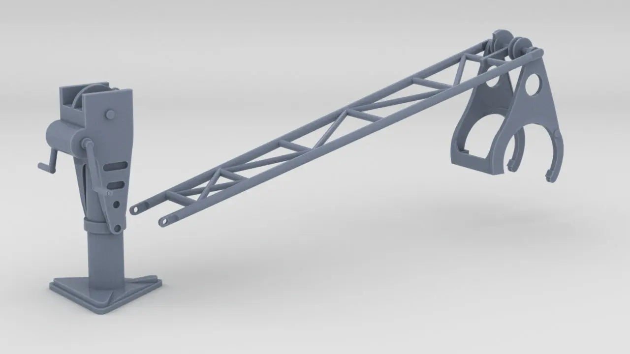 1/25 DKM Paravane Crane Set Resin3Dinteractive