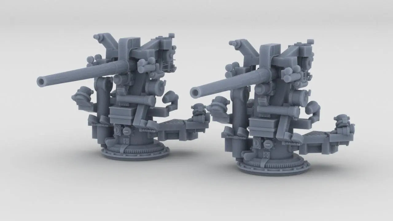 1/250 USN 3-inch 50 Cal. Deck Mount Mk22 Set (2pcs) - distefan 3d print