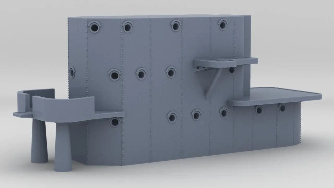 1/250 IJN Akagi Lower Tower - distefan 3d print