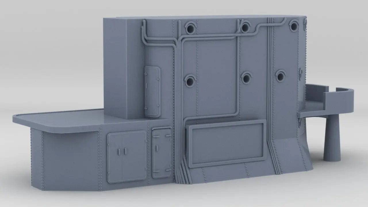 1/250 IJN Akagi Lower Tower - distefan 3d print