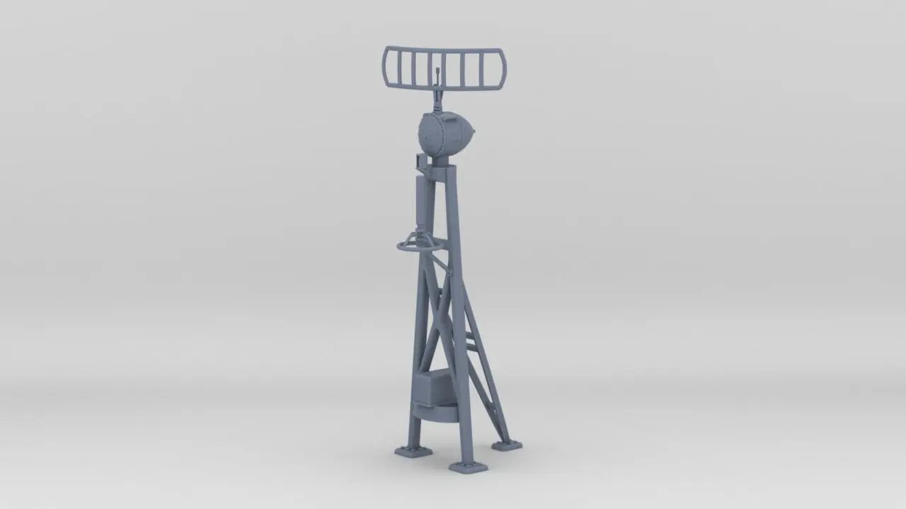 1/30 US PT Boat 80' Elco SO-# Type Radar Mast - distefan 3d print