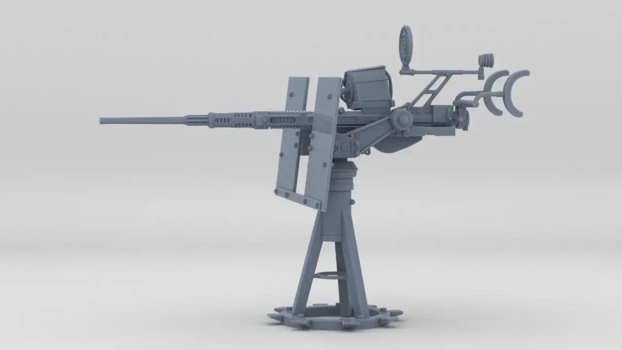 1/30 USN 20mm Single Oerlikon Mk10 w/ Shield - distefan 3d print