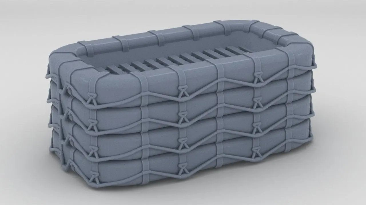 1/30 USN Life Raft Square Stacked - distefan 3d print