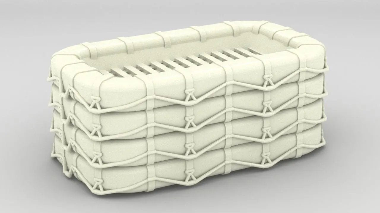 1/30 USN Life Raft Square Stacked - distefan 3d print