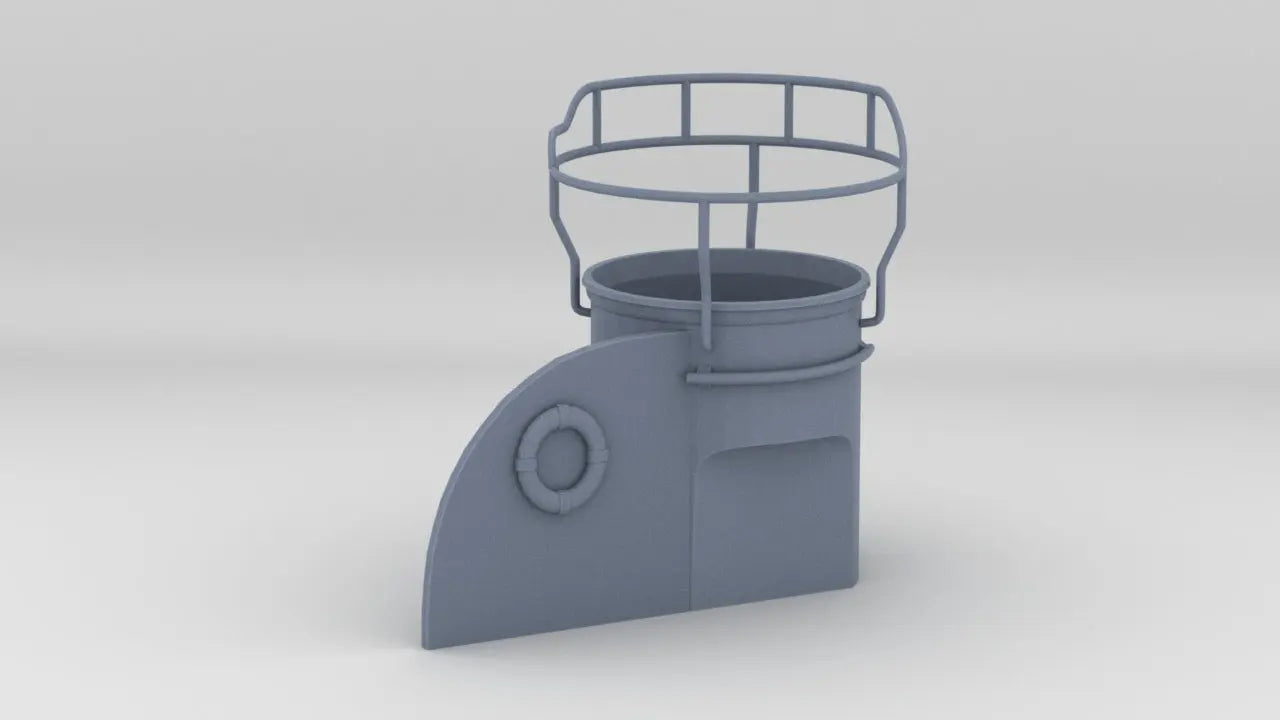 1/30 USS Elco 103 Class PT Boat Forward Turret - distefan 3d print
