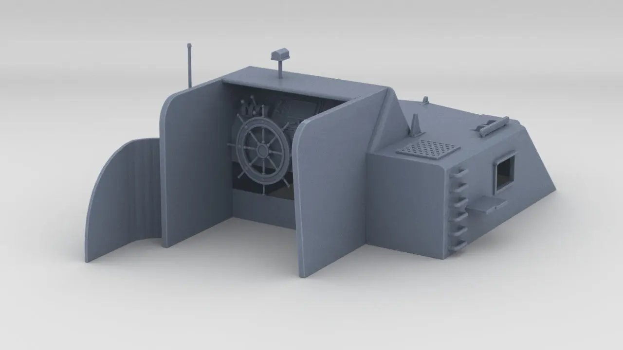 1/30 USS PT 328 Chartroom - Deckhouse - distefan 3d print