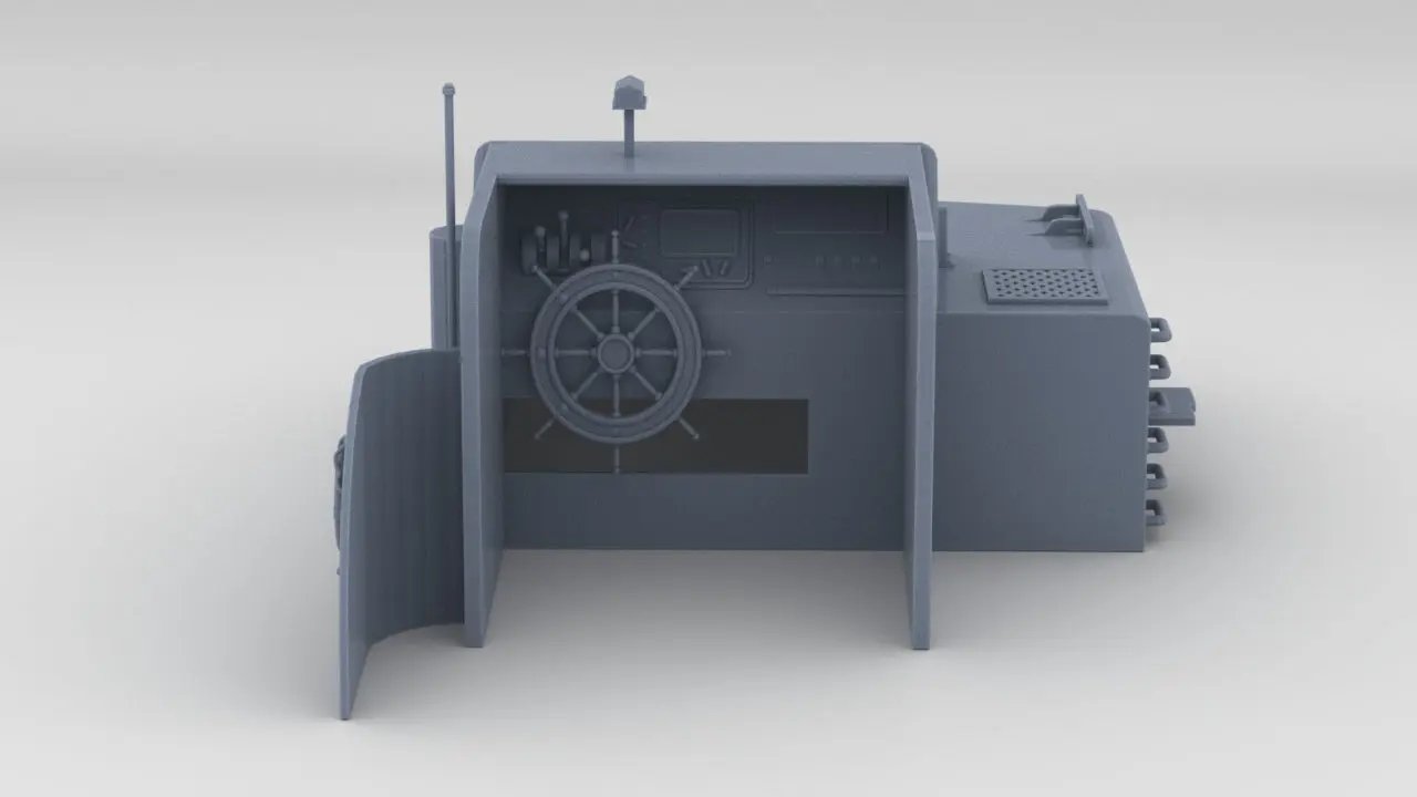 1/30 USS PT 328 Chartroom - Deckhouse - distefan 3d print