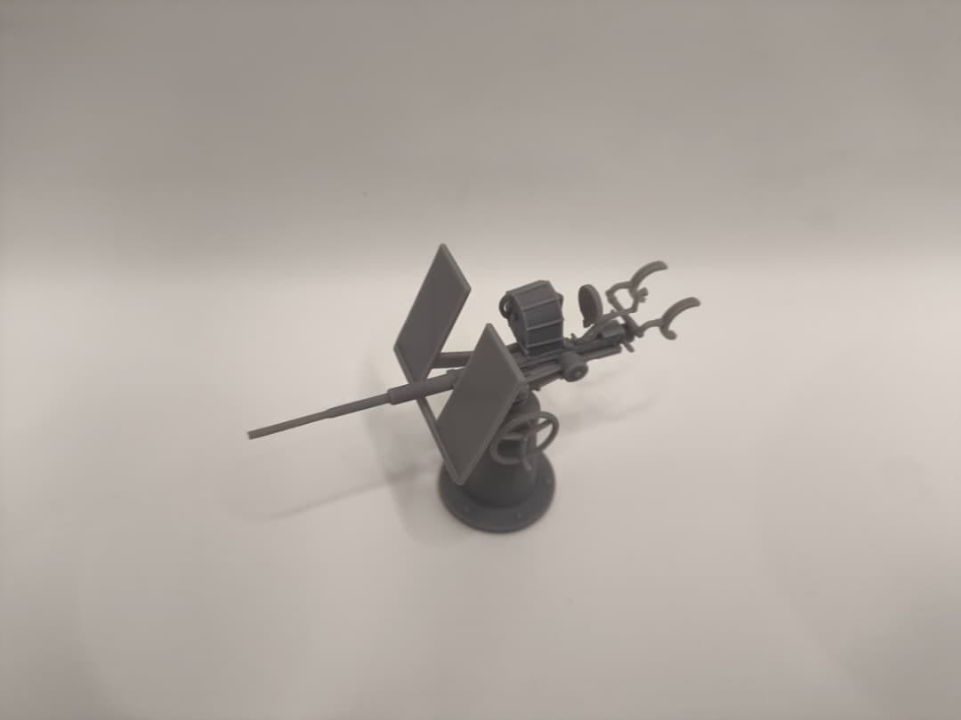 1/30 USN 20mm Single Oerlikon Mk4 w/ Shield - Distefan 3D Print