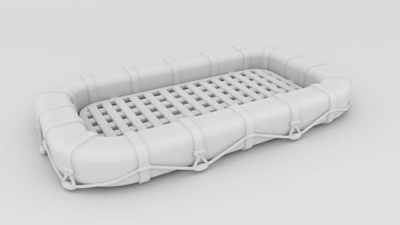 1/30 USN Life Raft Square - distefan 3d print