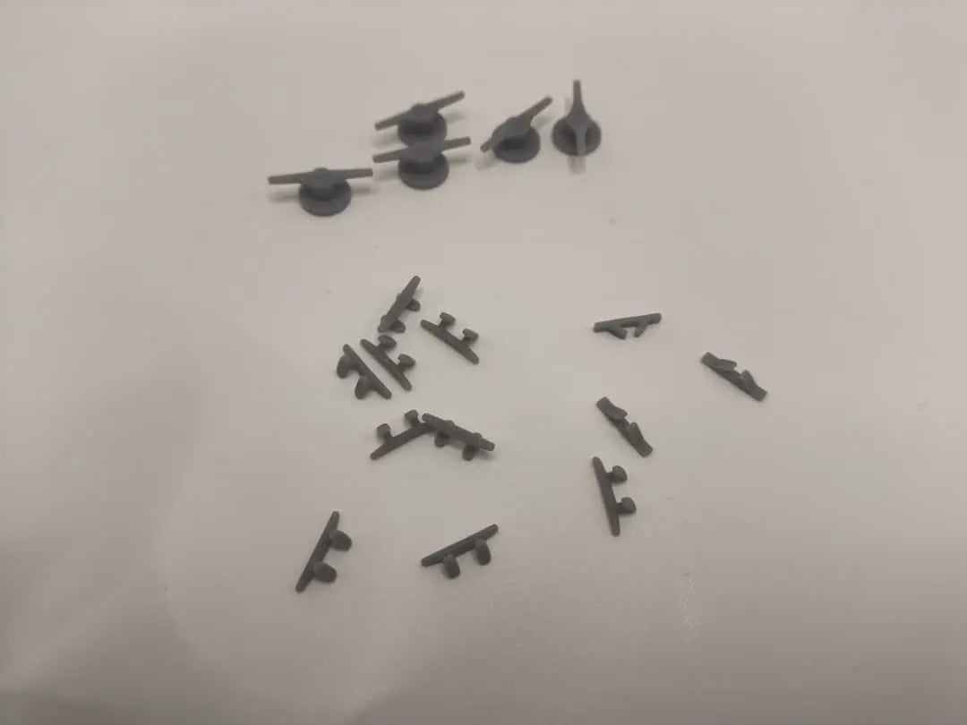 1/30 USN PT Boat 109 Bitts, Chock, Cleats Set (11pcs) - distefan 3d print
