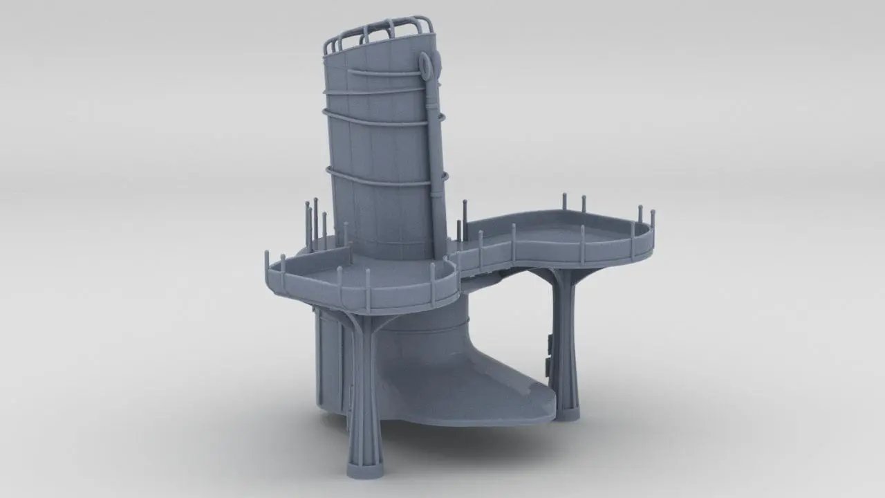 1/306 IJN Kagero Funnel 2 - distefan 3d print