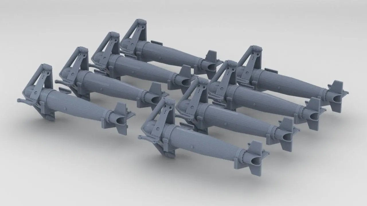 1/306 IJN Paravane Set (8pcs) - distefan 3d print