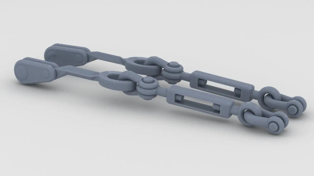 1/32 DKM U-Boot Turnbuckles Set (2pcs) Resin3Dinteractive