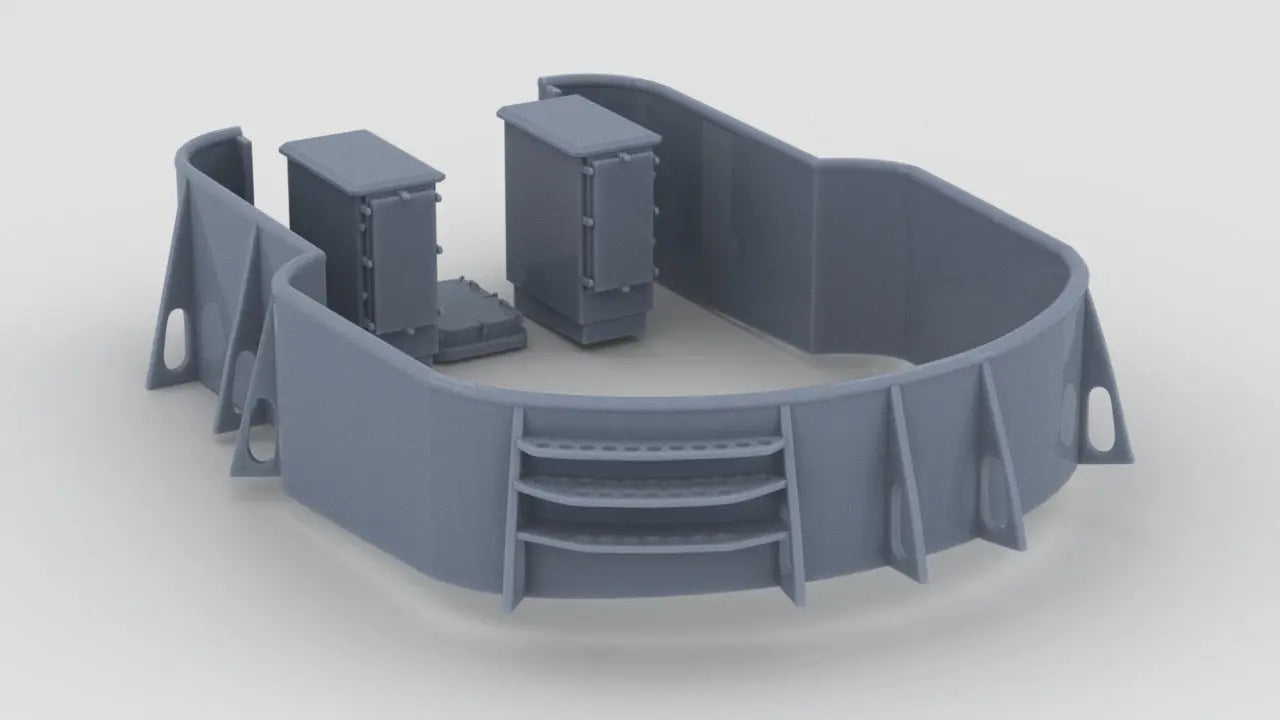 1/32 USN 3 inch 50 Cal. Tub 3dspro