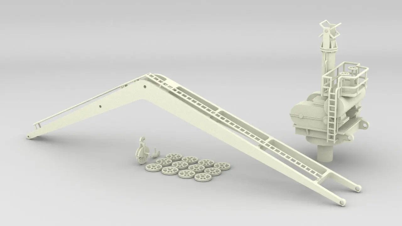 1/32 DKM Prinz Eugen Seaplane Crane Set - distefan 3d print