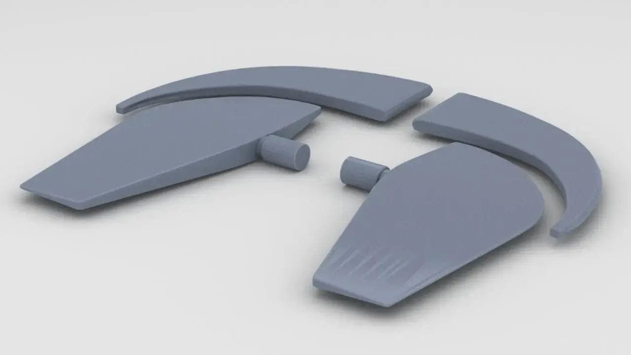 1/32 DKM U-Boot VII/C Forward Dive Plane Set - distefan 3d print