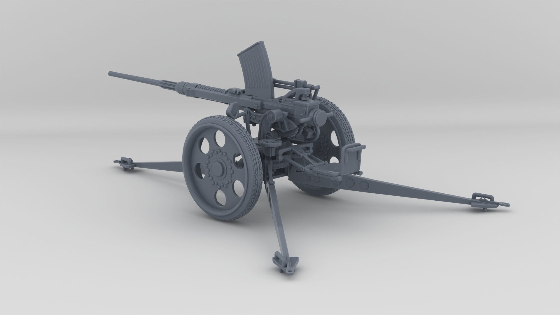 1/32 German 20mm Oerlikon Flak-28 Mount Kit - Resin3Dinteractive