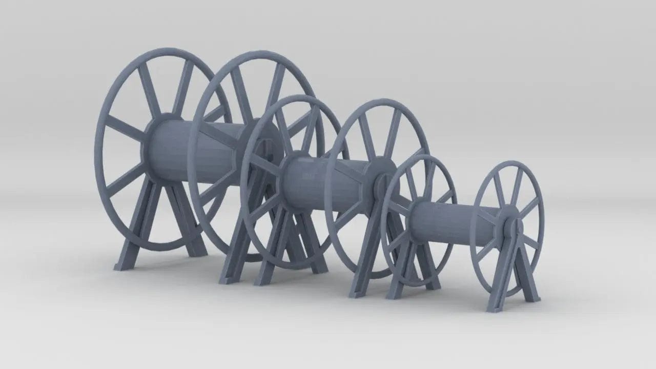 1/32 Germany Kriegsmarine Hauser Rope Barrels Set (3pcs) - distefan 3d print