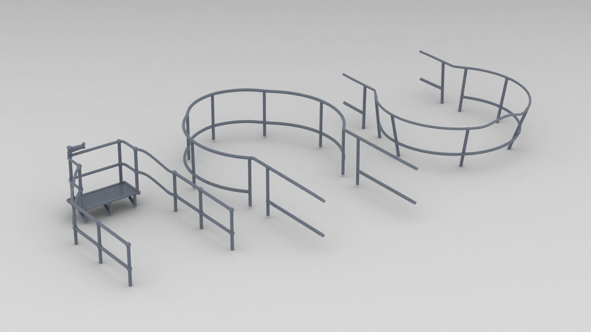 1/32 USS Gato Conning Tower Railing Set (3pcs) Protosoon