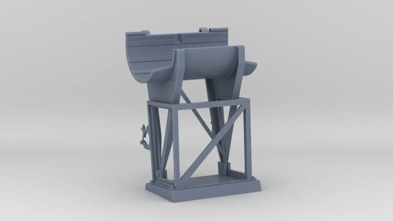 1/35 DKM Depth Charge Rack Starboard - distefan 3d print