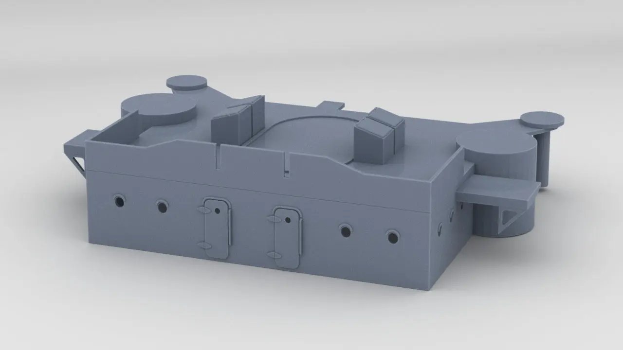 1/35 DKM Scharnhorst Forward Deck 5 - distefan 3d print