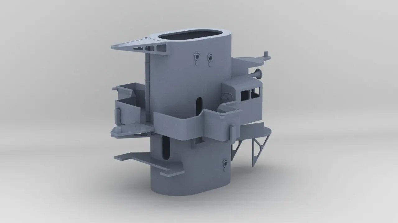 1/35 DKM Scharnhorst Forward Deck 6 - distefan 3d print