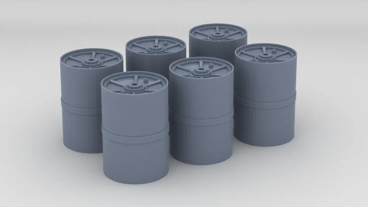 1/35 DKM Schnellboot Stern Depth Charges Set (6pcs) - distefan 3d print