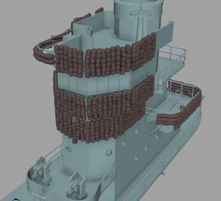 1/35 IJN Akagi Tower Futons Set - distefan 3d print