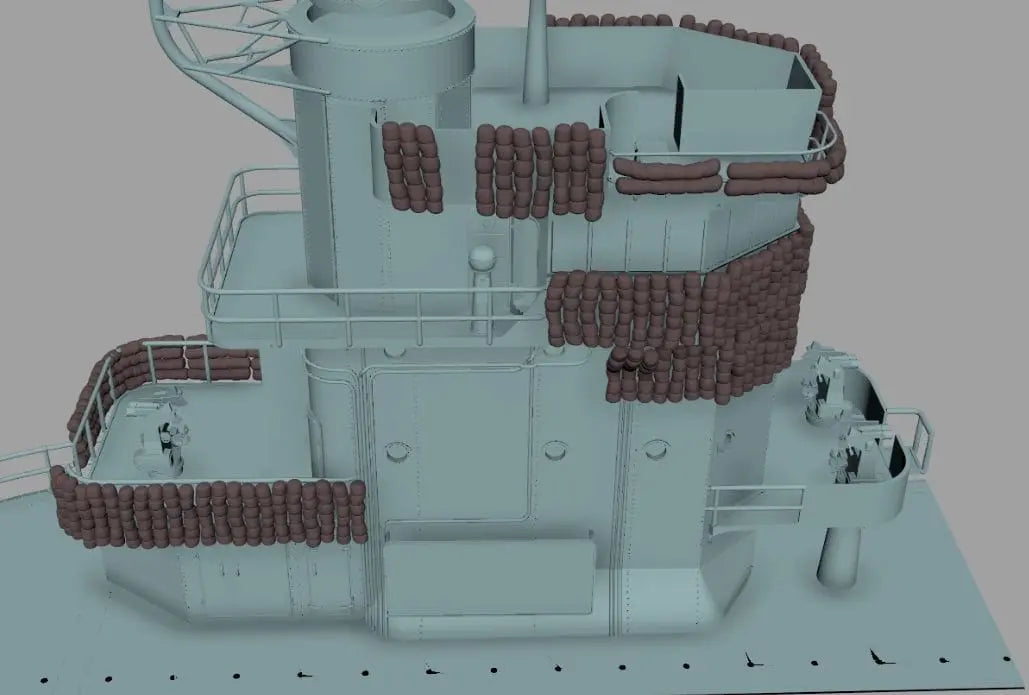 1/35 IJN Akagi Tower Futons Set - distefan 3d print