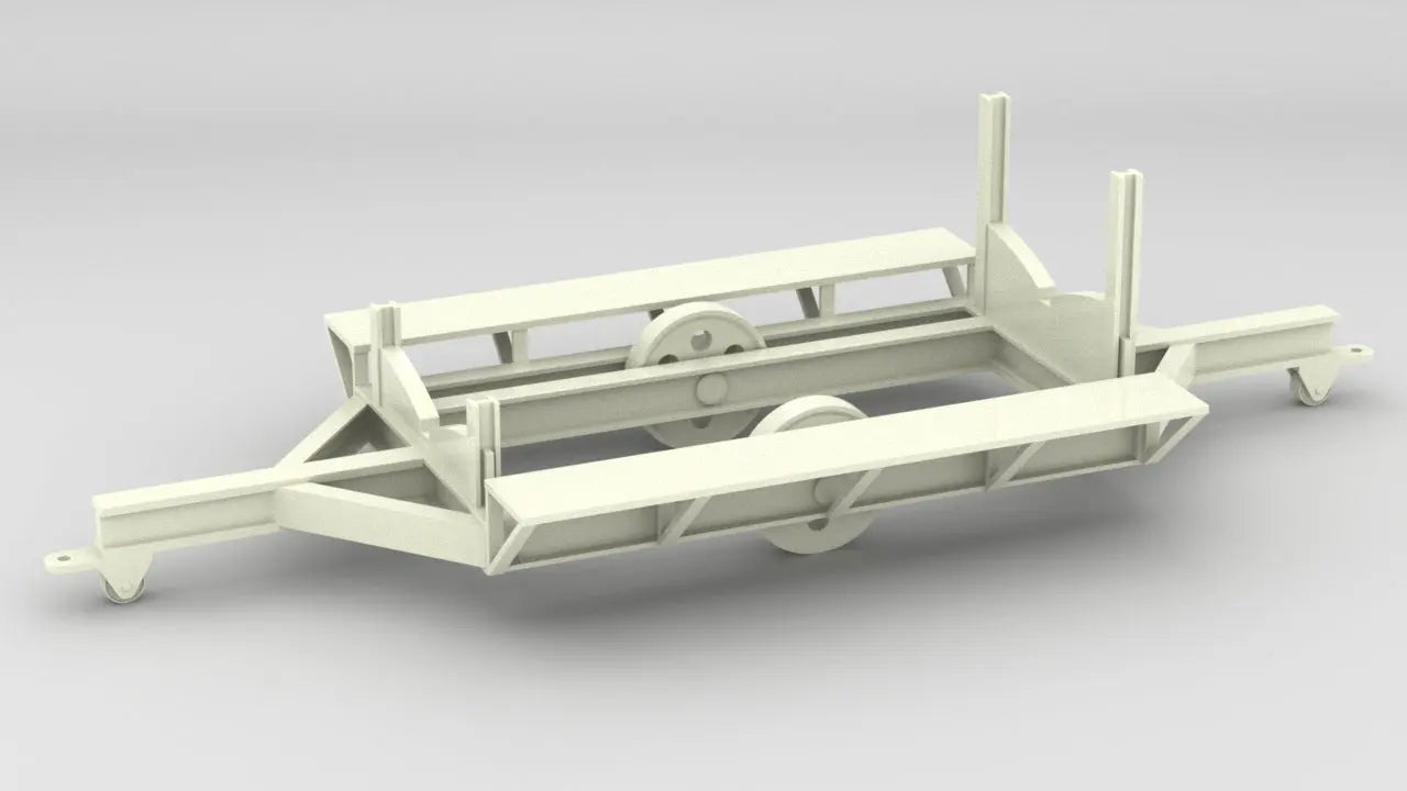 1/35 IJN Kawanishi N1K1 Kyofu Trailer - distefan 3d print