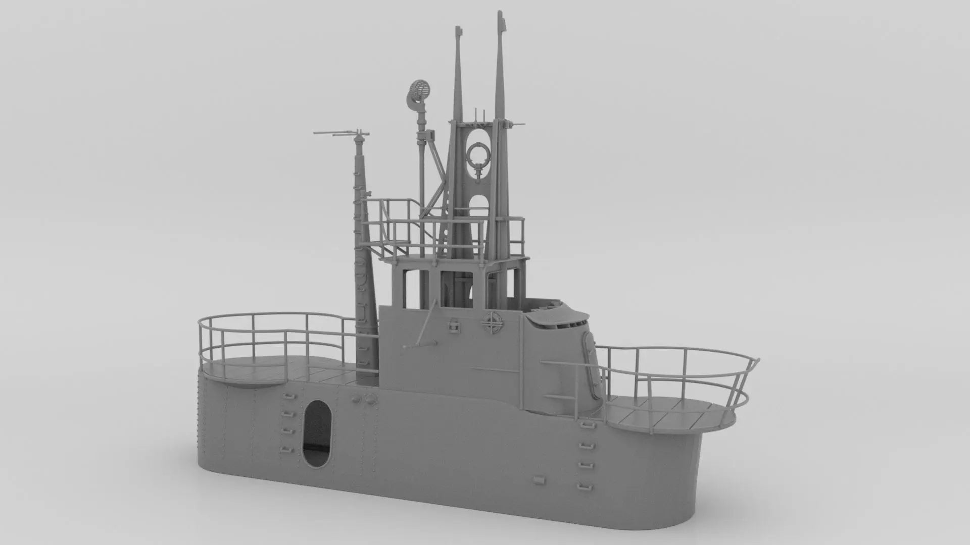 1/35 US Gato Conning Tower Set - distefan 3d print