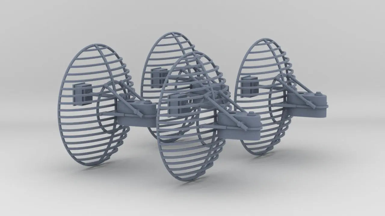 1/35 US Patriot SAM Battery Antenna Set (4pcs) - distefan 3d print