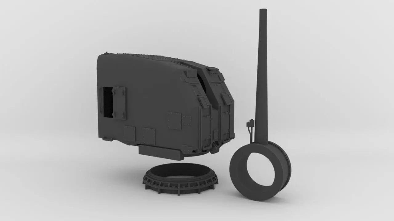 1/35 USN 5"/38 cal. gun mounts hard set - distefan 3d print