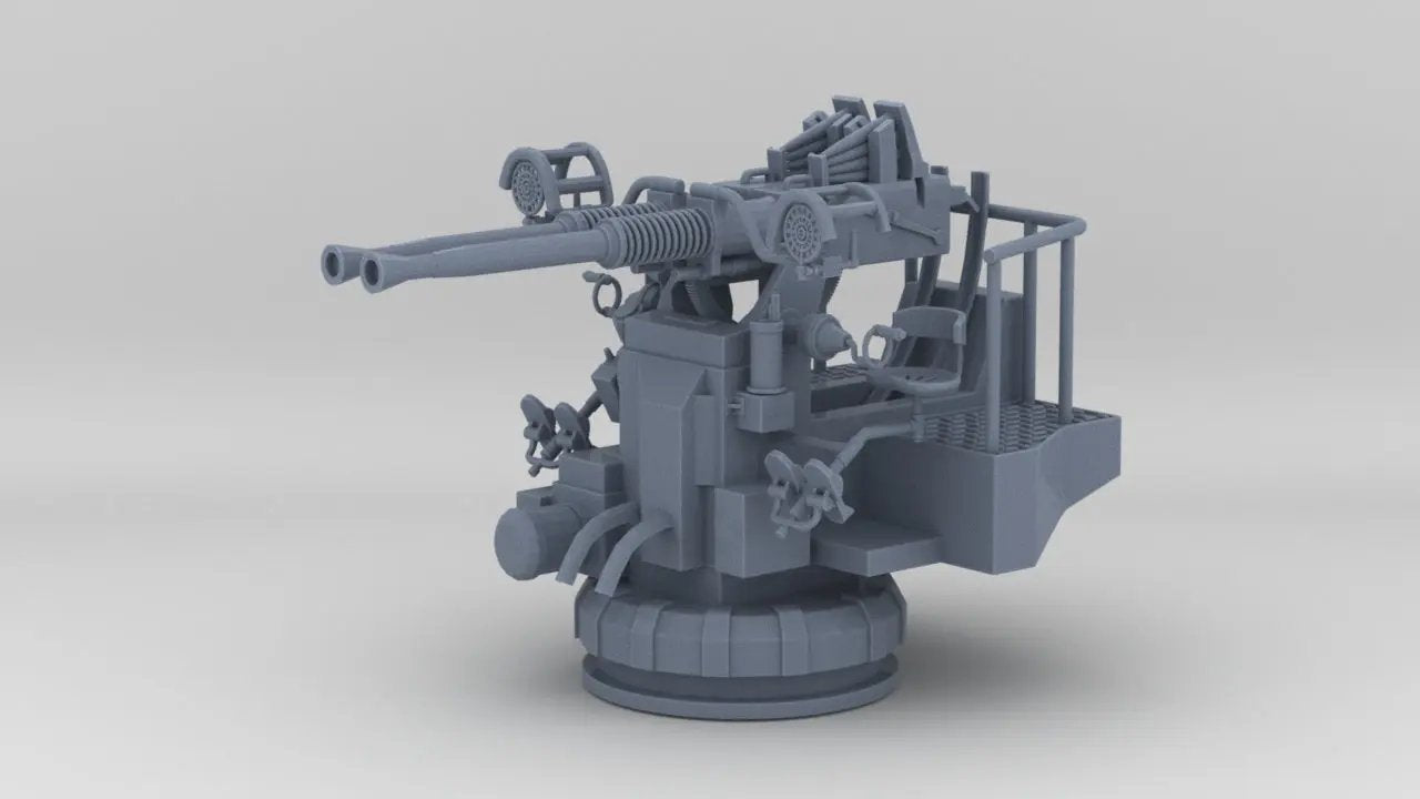 1/35 USN Twin 40mm Bofors Mount - distefan 3d print