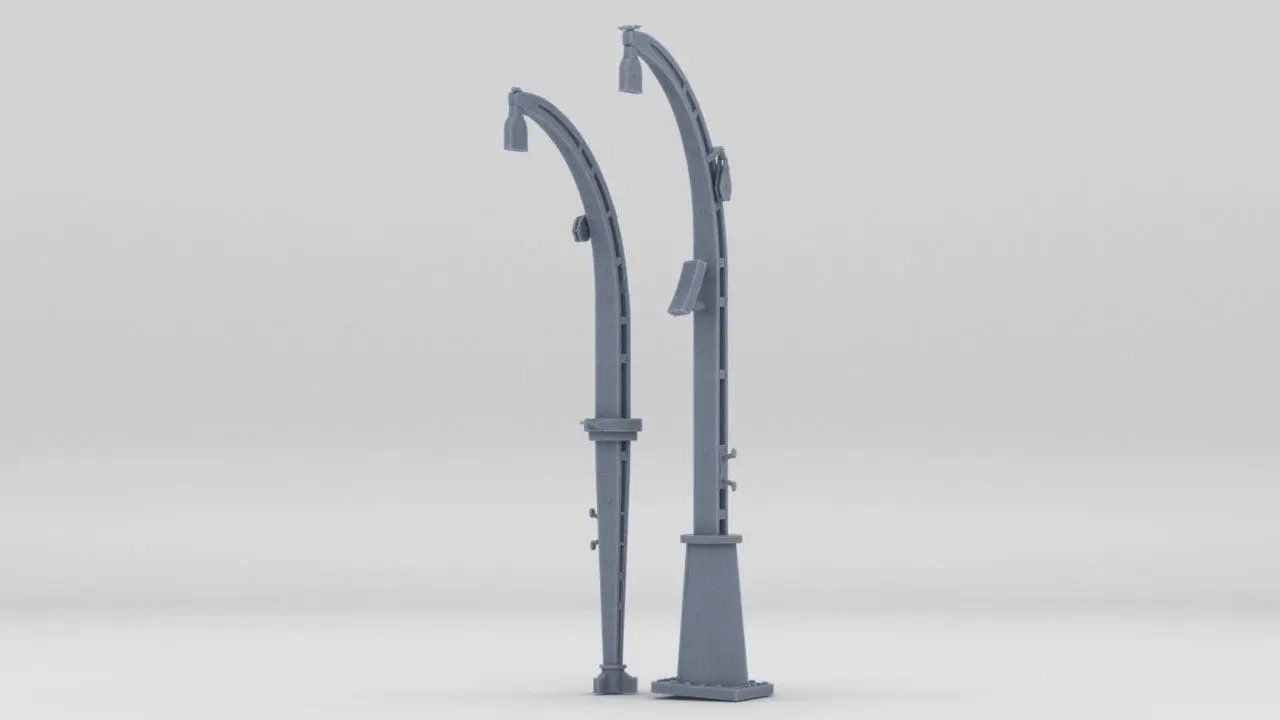 1/35 USS Fletcher Whaleboat Cranes Set (2pcs) - distefan 3d print