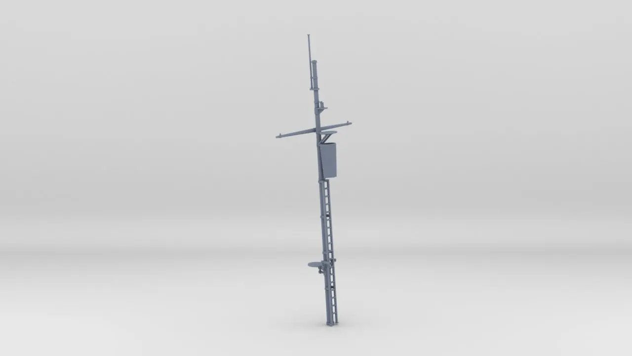 1/35 USS Sub Chaser Main Mast - distefan 3d print