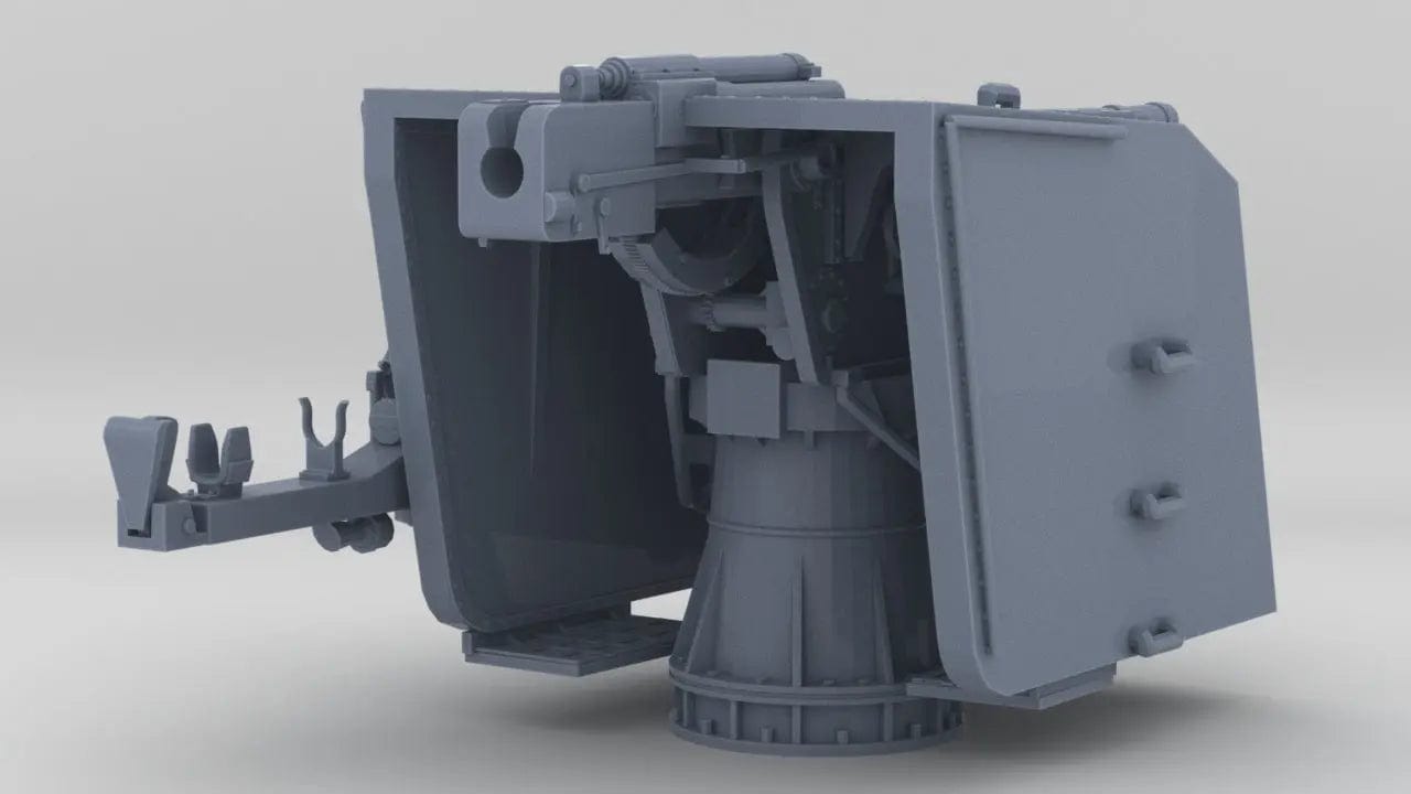 1/35 DKM 10.5 cm/45 (4.1") SK C/32 Gun - distefan 3d print