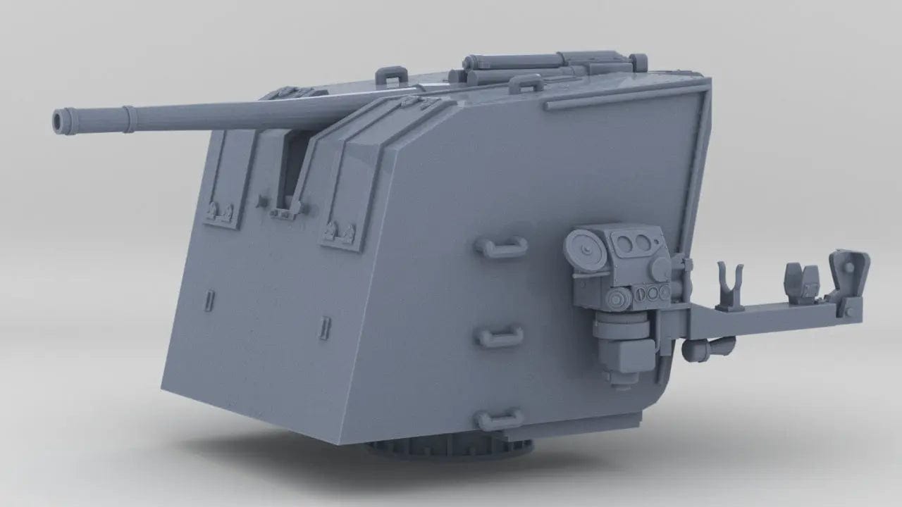 1/35 DKM 10.5 cm/45 (4.1") SK C/32 Gun - distefan 3d print
