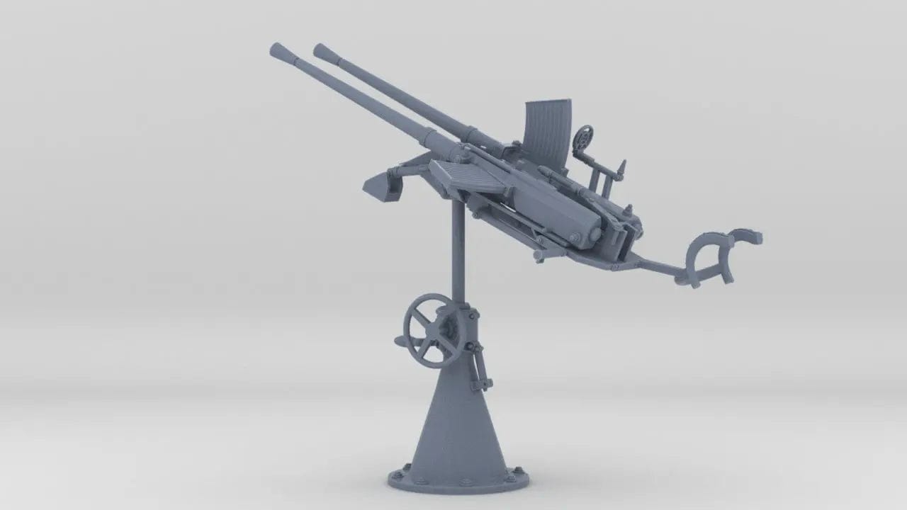 1/35 DKM 20mm C30 Double Flak Elevated v2 - distefan 3d print
